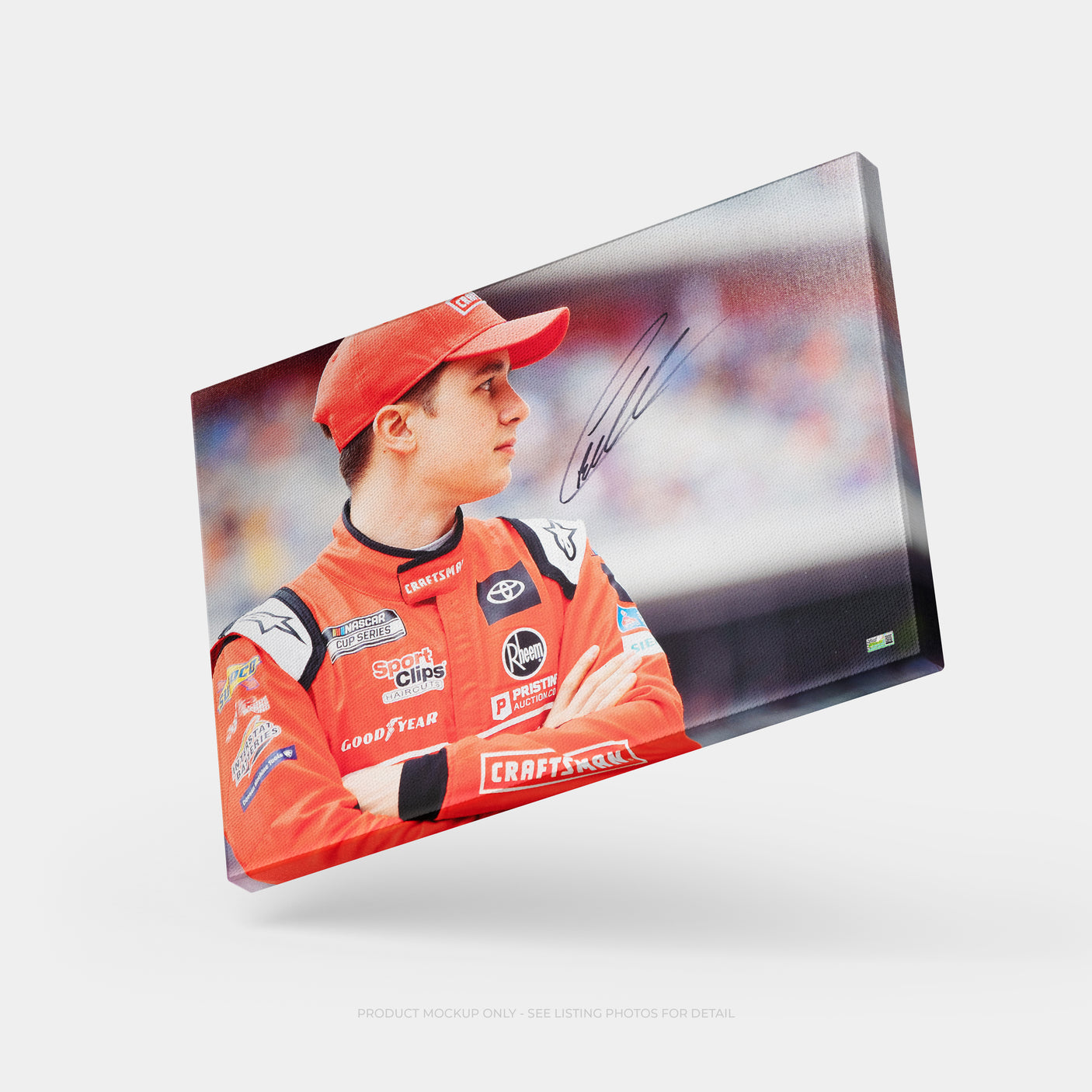 Christopher Bell Signed 20x30 SpeedCanvas Portrait (PA)