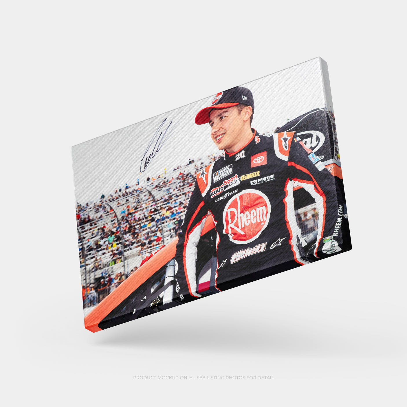 Christopher Bell Signed 20x30 SpeedCanvas (Bell COA)