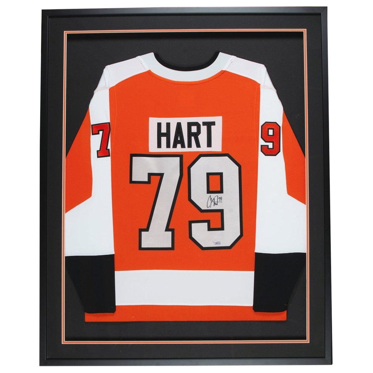 Carter Hart Signed Framed Philadelphia Flyers Fanatics Hockey Jersey Fanatics - Sports Integrity