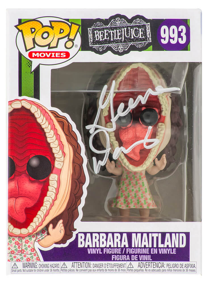 Geena Davis Signed Beetlejuice 'Barbara Transformed' Funko Pop Doll #993