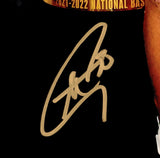 Stephen Curry Autographed 16x20 Photo Golden State Warriors 2021-22 NBA Finals With Trophy JSA Stock #235477