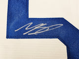 Los Angeles Dodgers Mookie Betts Autographed White Nike Jersey Size L Beckett BAS QR Stock #220614