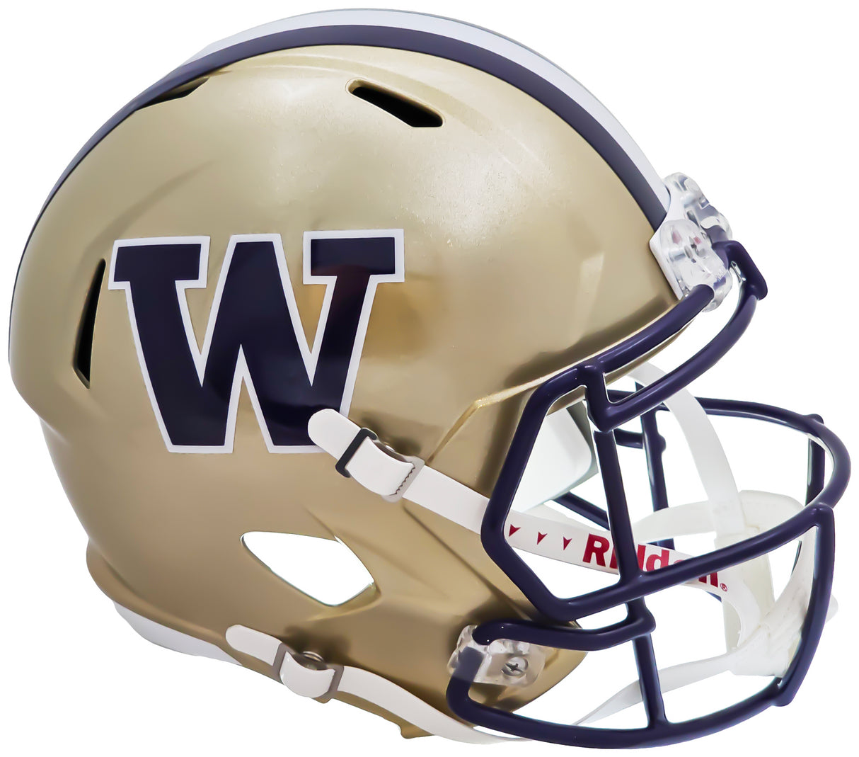 Washington Huskies Unsigned Gold Full Size Replica Speed Helmet Stock #220862