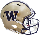 Washington Huskies Unsigned Gold Full Size Replica Speed Helmet Stock #220862