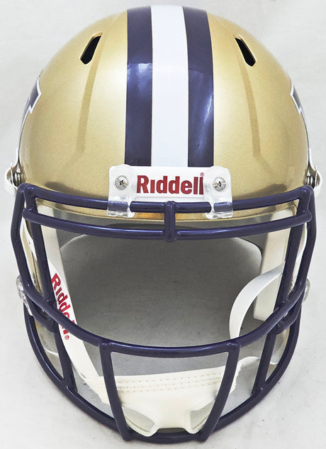 Washington Huskies Unsigned Gold Full Size Replica Speed Helmet Stock #220862