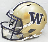 Washington Huskies Unsigned Gold Full Size Replica Speed Helmet Stock #220862