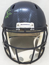 Kam Chancellor Autographed Seattle Seahawks Blue Full Size Replica Speed Helmet MCS Holo Stock #220823