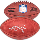 Kam Chancellor Autographed Official NFL Leather Football Seattle Seahawks Colored Shield MCS Holo Stock #220820