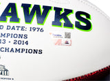 Jaxon Smith-Njigba Autographed Seattle Seahawks White Logo Football Fanatics Holo Stock #220855