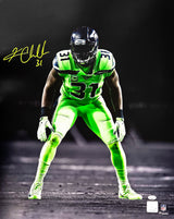 Kam Chancellor Autographed 16x20 Photo Seattle Seahawks Color Rush Spotlight MCS Holo Stock #220840