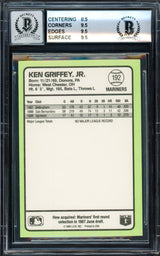 Ken Griffey Jr. Autographed 1989 Donruss Rookie Card #192 Seattle Mariners BGS 9 Auto Grade Gem Mint 10 Beckett BAS #14827813