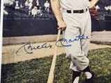 Mickey Mantle Autographed Framed 8x11.5 Laminated Newspaper Photo New York Yankees Beckett BAS #AC94215