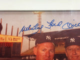 Mickey Mantle & Whitey Ford Autographed Framed 8x10 Photo New York Yankees PSA/DNA #H41862