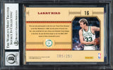 Larry Bird Autographed 2010-11 Classics Greats Silver Card #16 Boston Celtics Auto Grade Gem Mint 10 #085/250 Beckett BAS Witness #16863231