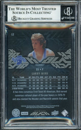 Larry Bird Autographed 2013-14 Upper Deck Black Card #17 Boston Celtics #067/175 Beckett BAS Witness #16868894