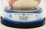 Don Drysdale Autographed Official NL Baseball Los Angeles Dodgers Auto Grade Gem Mint 10 Beckett BAS #17042221