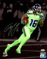 Tyler Lockett Autographed Framed 8x10 Photo Seattle Seahawks MCS Holo Stock #220491