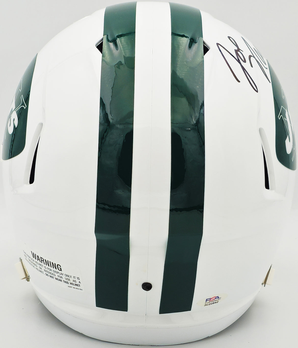 Joe Namath Autographed New York Jets White 1965-77 Throwback Full Size Speed Replica Helmet PSA/DNA Stock #235426