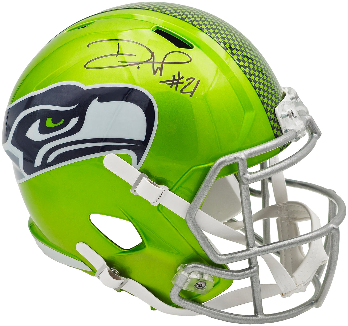 Devon Witherspoon Autographed Seattle Seahawks Flash Green Full Size Speed Replica Helmet MCS Holo Stock #235442