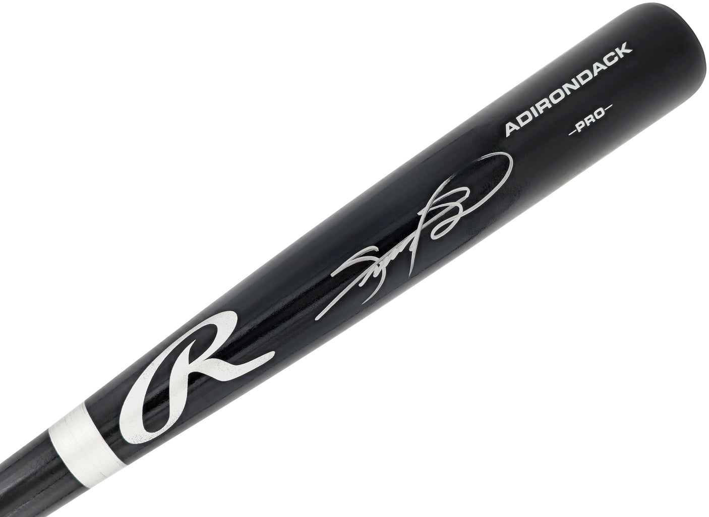 Sammy Sosa Autographed Black Rawlings Adirondack Pro Baseball Bat Chicago Cubs Beckett BAS Witness Stock #235463