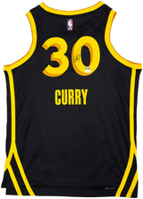 Golden State Warriors Stephen Curry Autographed Black Nike Swingman City Edition Jersey Size 48 JSA Stock #235500