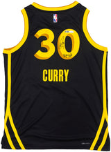 Golden State Warriors Stephen Curry Autographed Black Nike Swingman City Edition Jersey Size 48 "Night Night" JSA Stock #235506