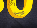 Golden State Warriors Stephen Curry Autographed Black Nike Swingman City Edition Jersey Size 48 "Night Night" JSA Stock #235506