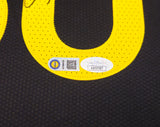 Golden State Warriors Stephen Curry Autographed Black Nike City Edition Jersey Size 48+2 JSA Stock #235473