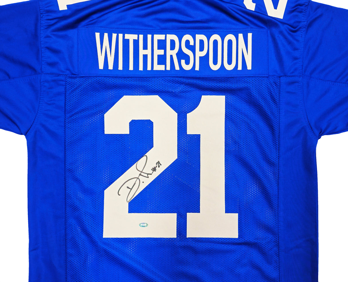 Seattle Seahawks Devon Witherspoon Autographed Blue Throwback Jersey MCS Holo Stock #235452