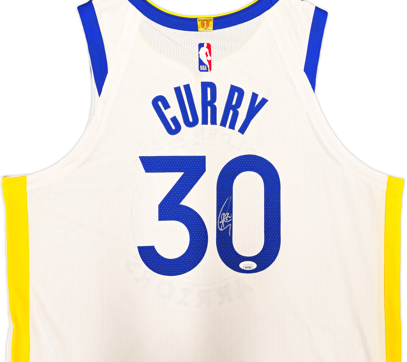 Golden State Warriors Stephen Curry Autographed White Nike Icon Edition Jersey Size 48+2 JSA Stock #235470