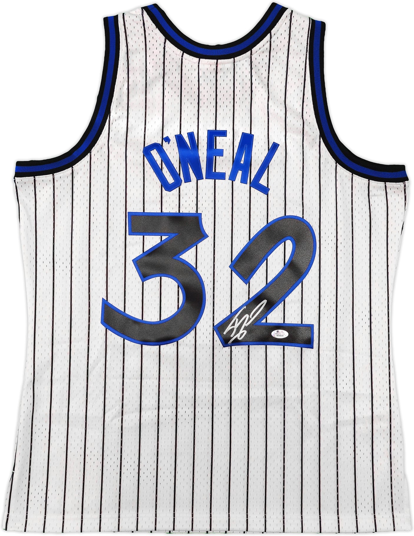 Orlando Magic Shaquille Shaq O'Neal Autographed White Authentic Mitchell & Ness 1993-94 HWC Swingman Jersey Size L PSA/DNA Stock #235519