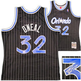 Orlando Magic Shaquille Shaq O'Neal Autographed Black Authentic Mitchell & Ness 1994-95 HWC Swingman Jersey Size XL Beckett BAS Witness Stock #235521