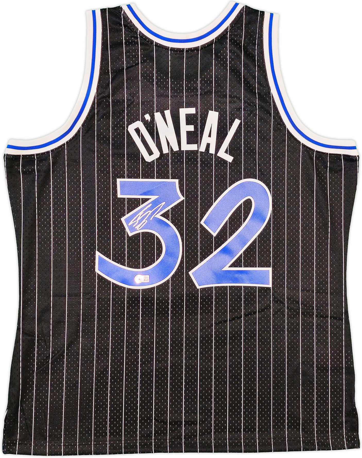 Orlando Magic Shaquille Shaq O'Neal Autographed Black Authentic Mitchell & Ness 1994-95 HWC Swingman Jersey Size XL Beckett BAS Witness Stock #235521