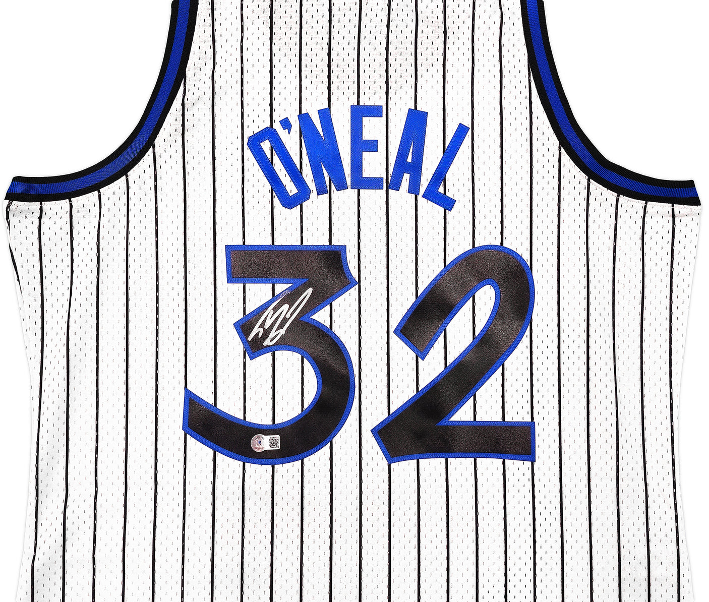 Orlando Magic Shaquille Shaq O'Neal Autographed White Authentic Mitchell & Ness 1993-94 HWC Swingman Jersey Size XL Beckett BAS Witness Stock #235518