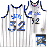 Orlando Magic Shaquille Shaq O'Neal Autographed White Authentic Mitchell & Ness 1993-94 HWC Swingman Jersey Size L Beckett BAS Witness Stock #235517