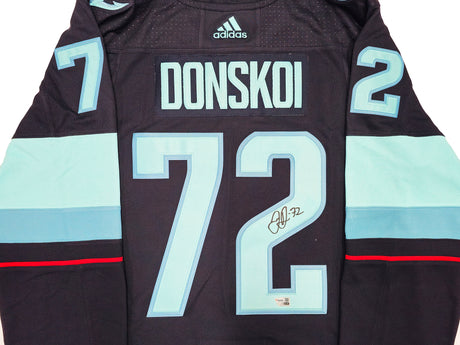 Seattle Kraken Joonas Donskoi Autographed Blue Adidas Authentic Jersey Size 54 With Inaugural Season Patch Fanatics Holo Stock #235584