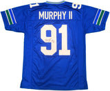 Seattle Seahawks Byron Murphy II Autographed Blue Throwback Jersey MCS Holo Stock #235607