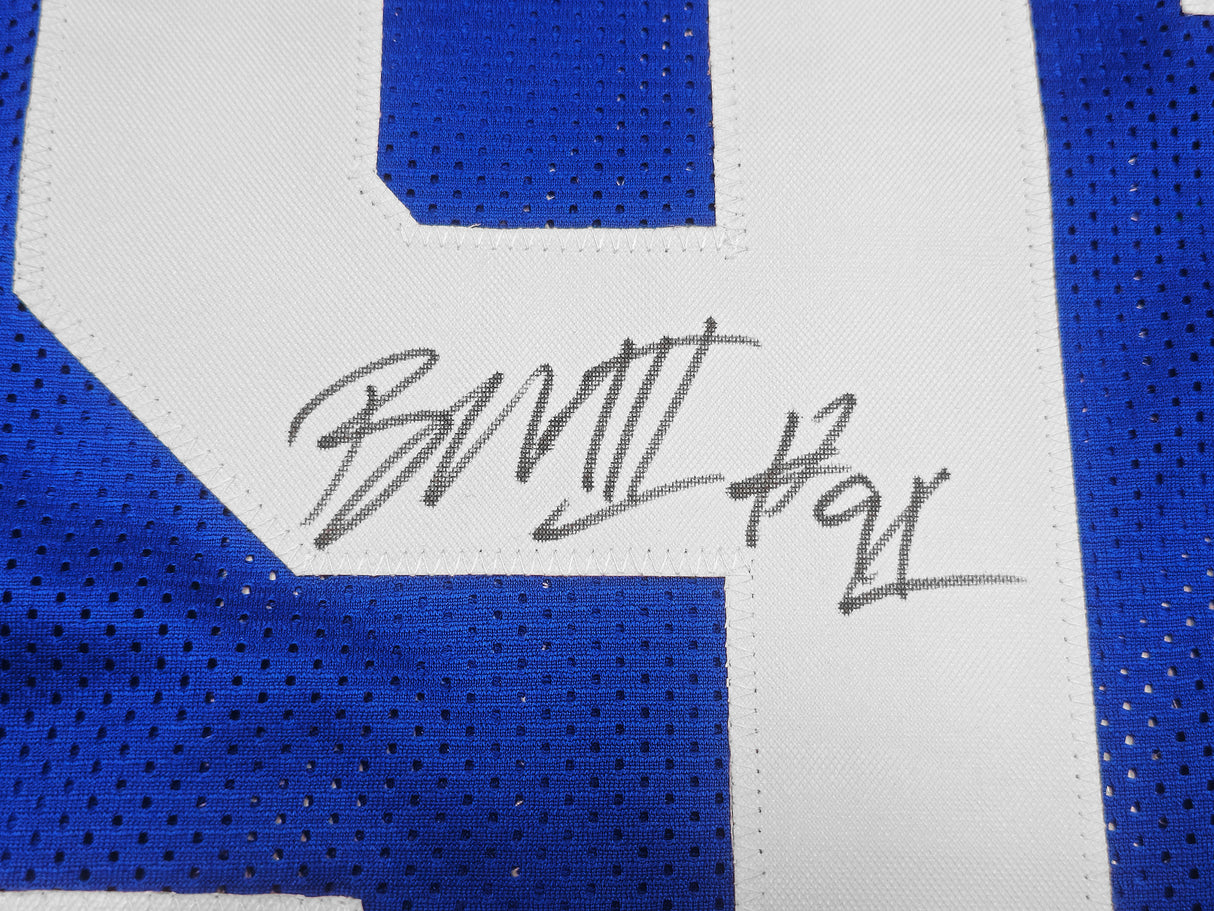 Seattle Seahawks Byron Murphy II Autographed Blue Throwback Jersey MCS Holo Stock #235607