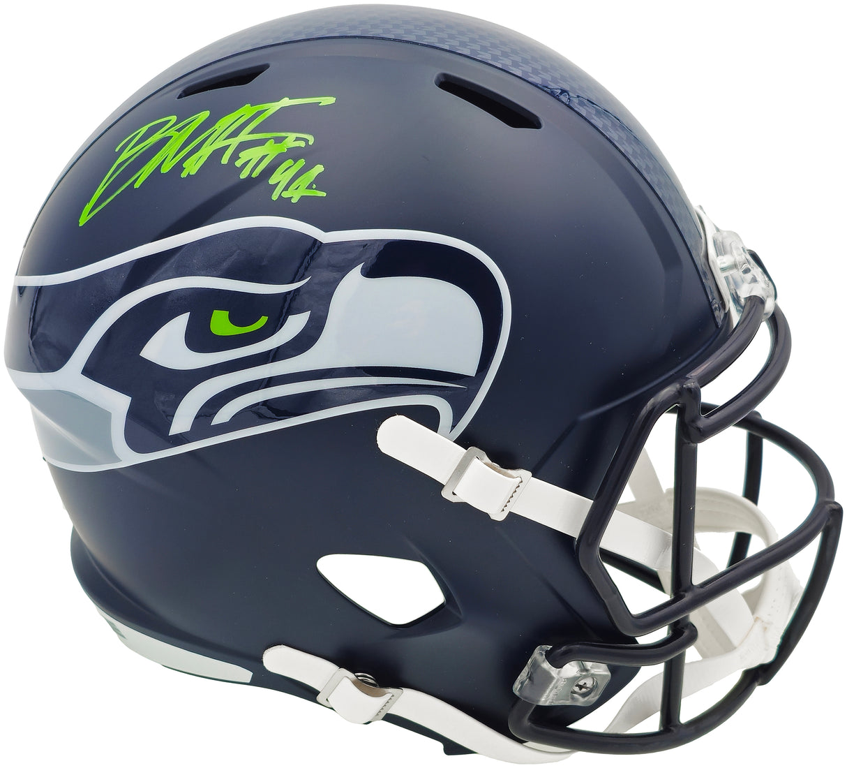 Byron Murphy II Autographed Seattle Seahawks Blue Full Size Speed Replica Helmet MCS Holo Stock #235598