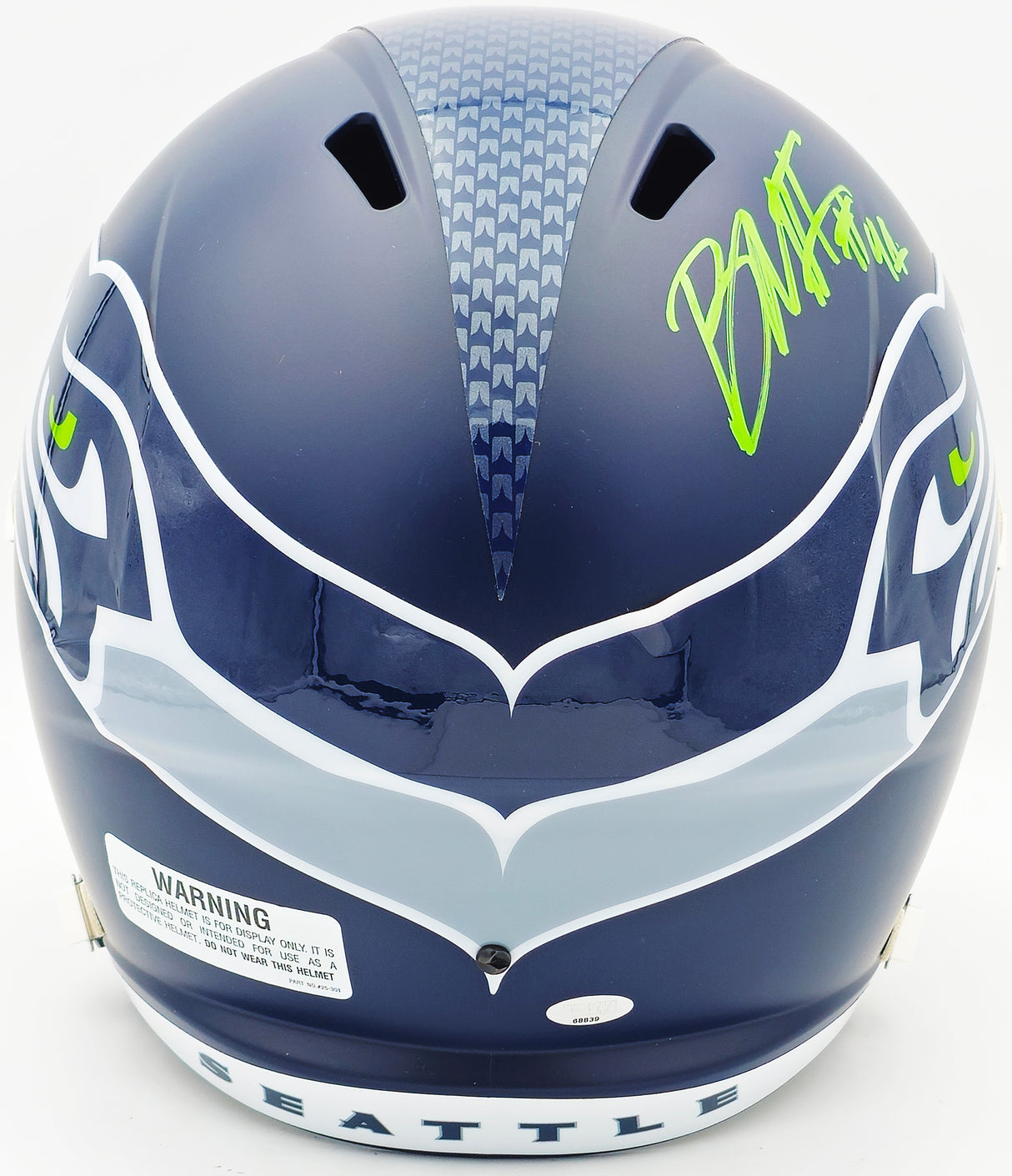 Byron Murphy II Autographed Seattle Seahawks Blue Full Size Speed Replica Helmet MCS Holo Stock #235598