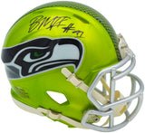 Byron Murphy II Autographed Seattle Seahawks Flash Green Speed Mini Helmet MCS Holo Stock #235603