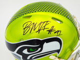 Byron Murphy II Autographed Seattle Seahawks Flash Green Speed Mini Helmet MCS Holo Stock #235603