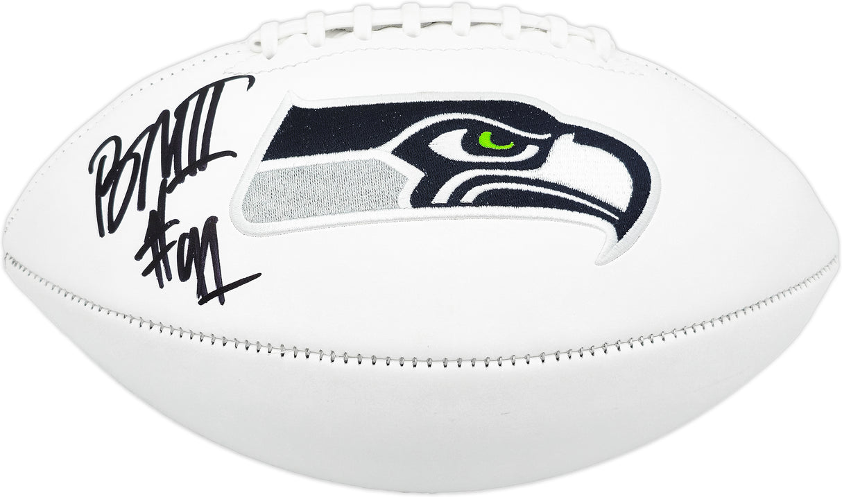 Byron Murphy II Autographed Seattle Seahawks White Logo Football MCS Holo Stock #235604