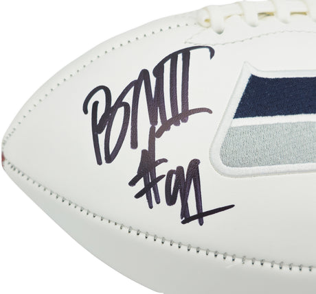 Byron Murphy II Autographed Seattle Seahawks White Logo Football MCS Holo Stock #235604