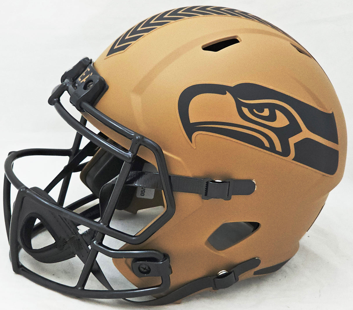 Seattle Seahawks Unsigned 2023 Salute To Service Camo Brown Full Size Replica Speed Helmet Stock #220596