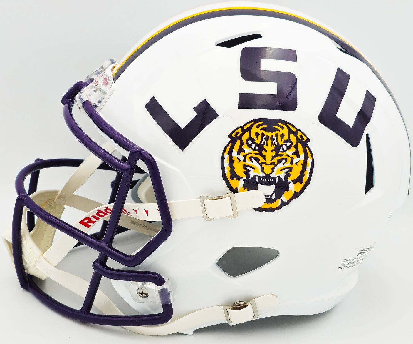 Odell Beckham Jr. Autographed LSU Tigers White Full Size Speed Replica Helmet Beckett BAS Witness Stock #235085