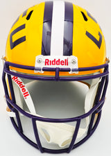 Odell Beckham Jr. Autographed LSU Tigers Yellow Full Size Speed Replica Helmet Beckett BAS Witness Stock #235086