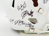 2005 CFB National Champions Texas Longhorns Autographed White Full Size Speed Replica Helmet With 24 Signatures Including Vince Young Beckett BAS QR Stock #234966