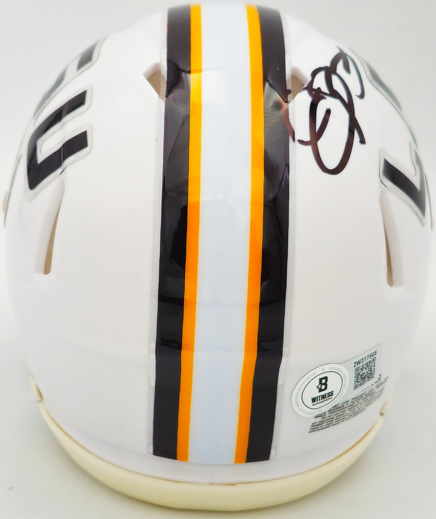 Odell Beckham Jr. Autographed LSU Tigers White Speed Mini Helmet Beckett BAS Witness Stock #235090