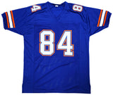 Florida Gators Kyle Pitts Autographed Blue Jersey Beckett BAS Witness Stock #209535